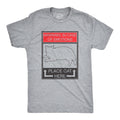 WARNING: In Case of Emotions, Place Cat Here Men's T Shirt