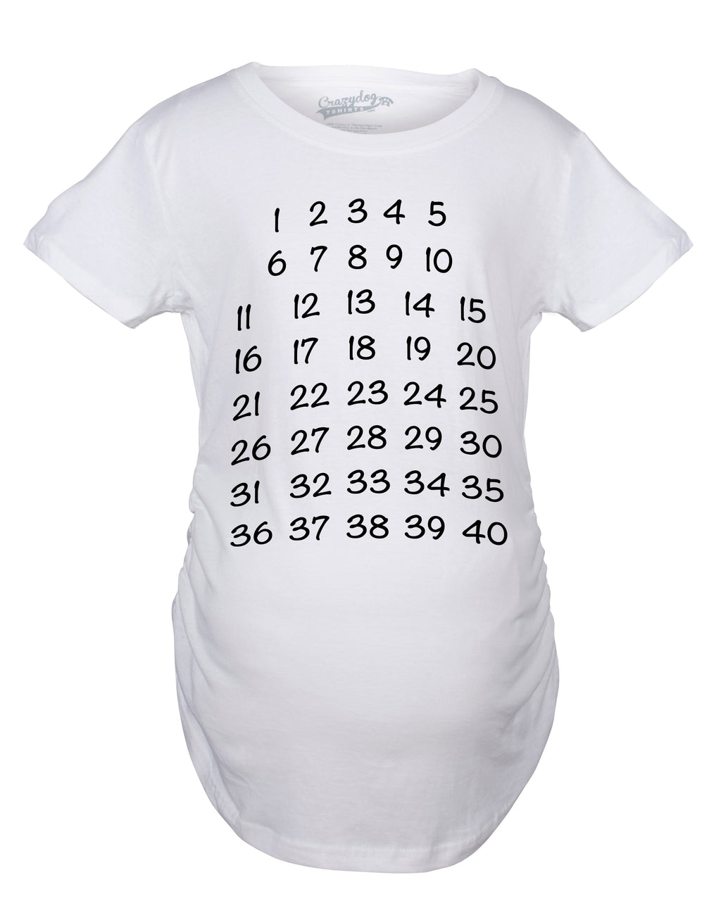Calendar Countdown Maternity T Shirt
