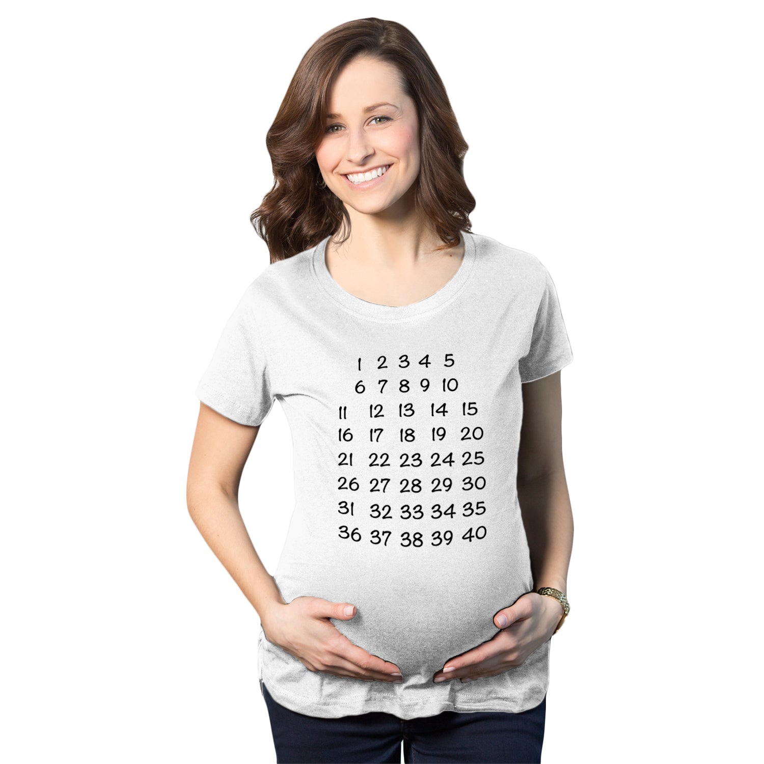 Calendar Countdown Maternity T Shirt