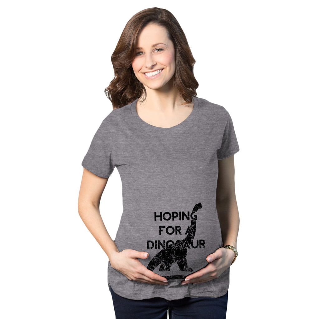 Hoping For A Dinosaur Maternity T Shirt