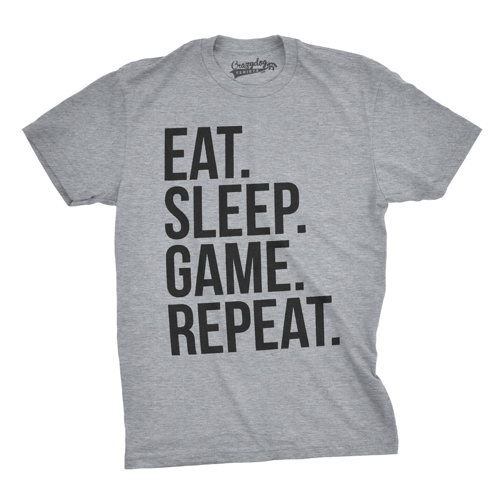 Eat Sleep Game Repeat Men's T Shirt