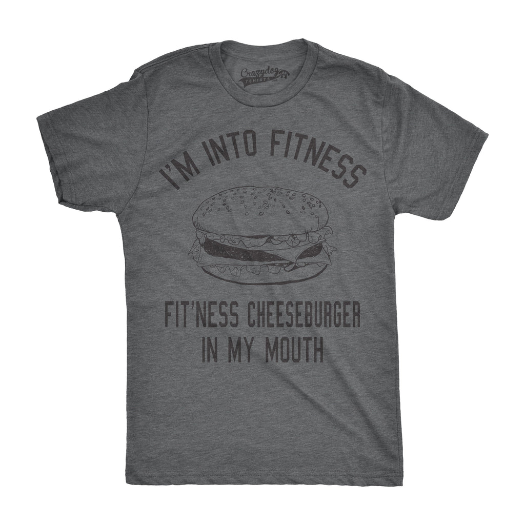 Fitness Cheeseburger In My Mouth Men's T Shirt