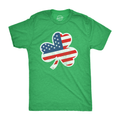 American Flag Shamrock Men's T Shirt