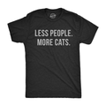 Less People More Cats Men's T Shirt