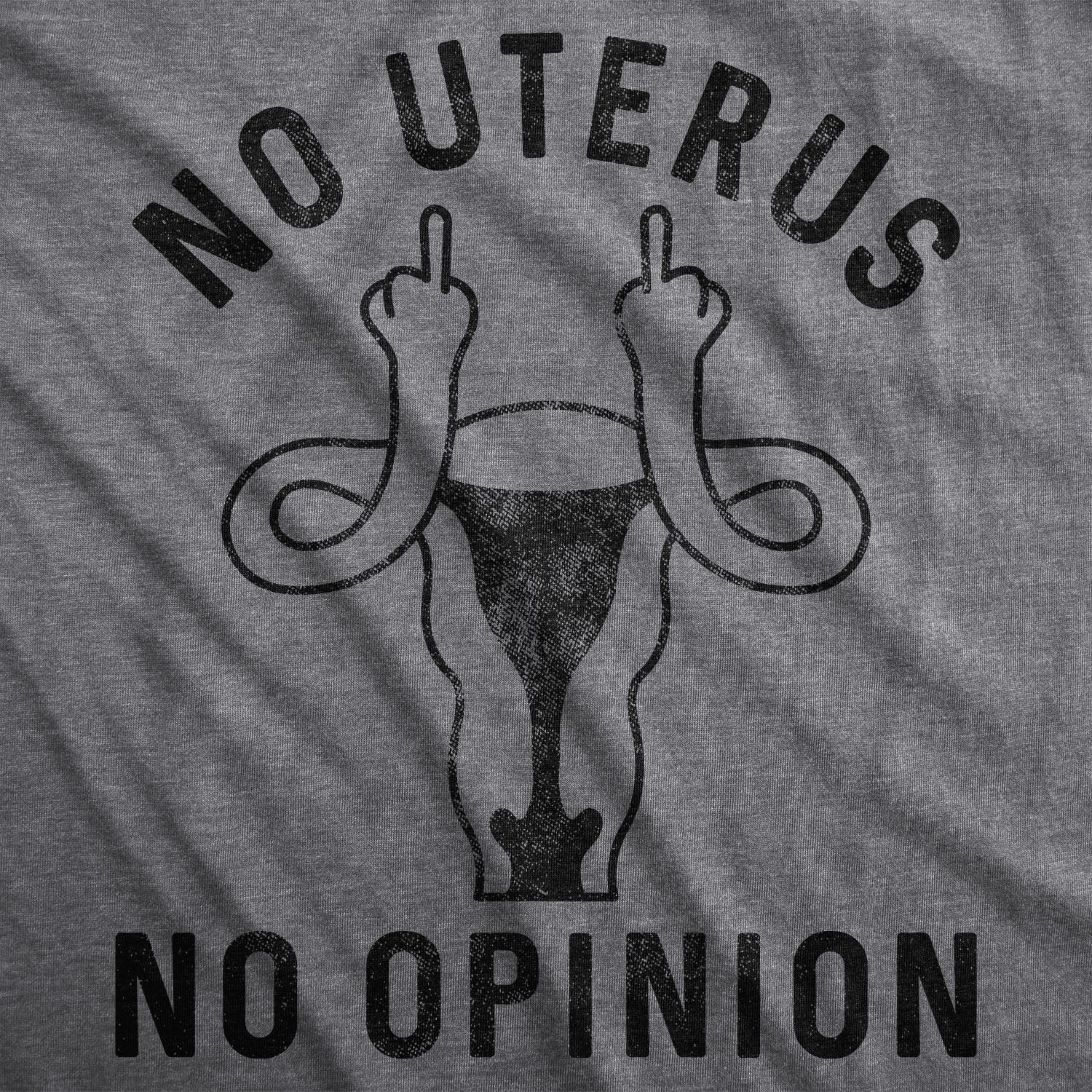 No Uterus No Opinion Women's T Shirt