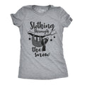 Slothing Through The Snow Women's T Shirt