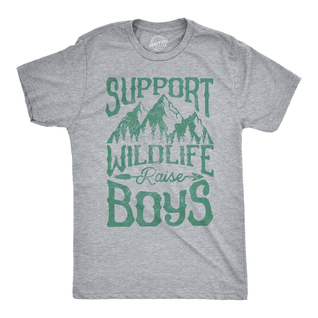 Support Wildlife Raise Boys Men's T Shirt