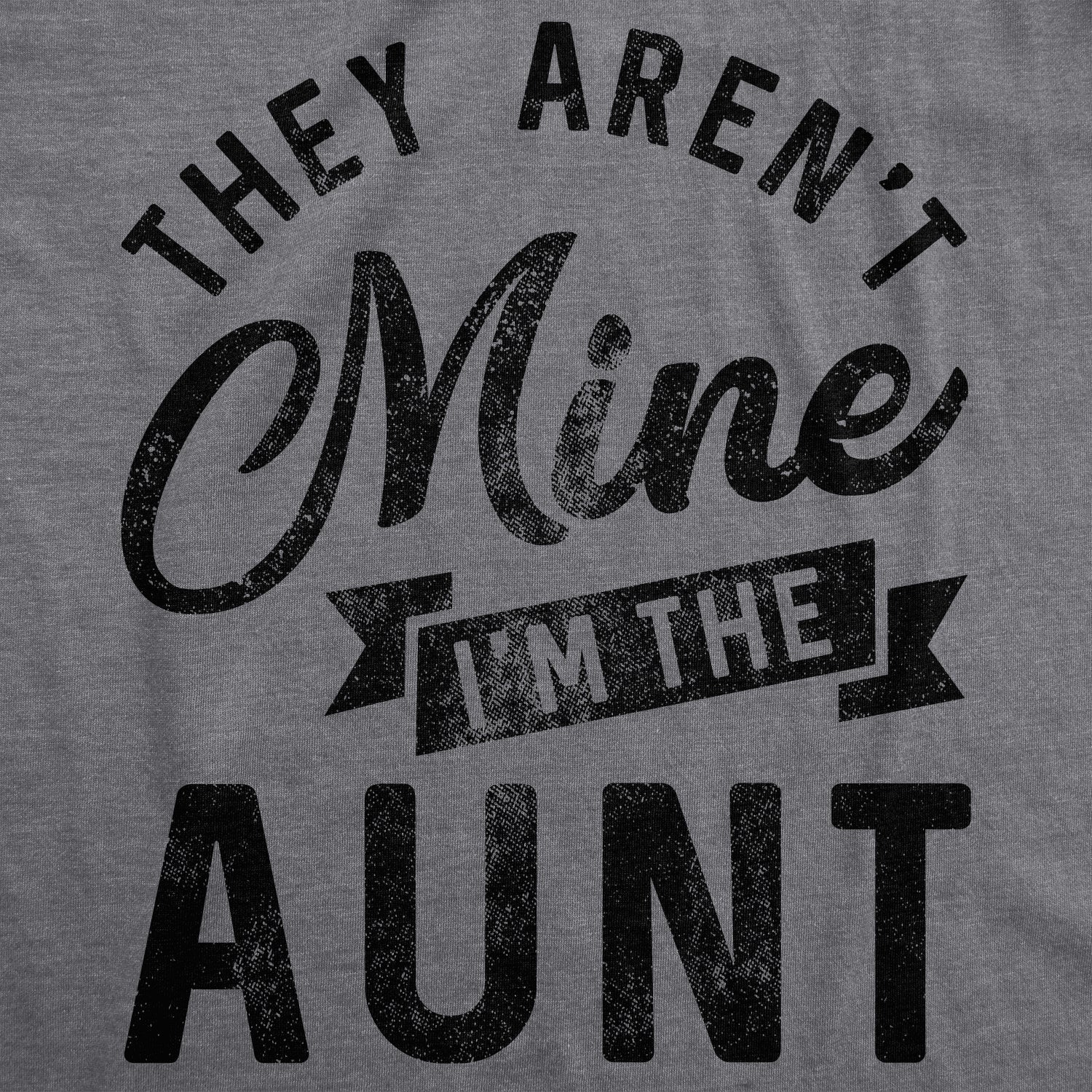 They Aren't Mine I'm The Aunt Women's T Shirt