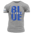 Blue Strong T-Shirt - Dark Heather Gray