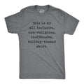 All Inclusive Non-Religious Holiday-Themed Men's T Shirt