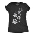 Glitter Cat Paw Prints Women's T Shirt