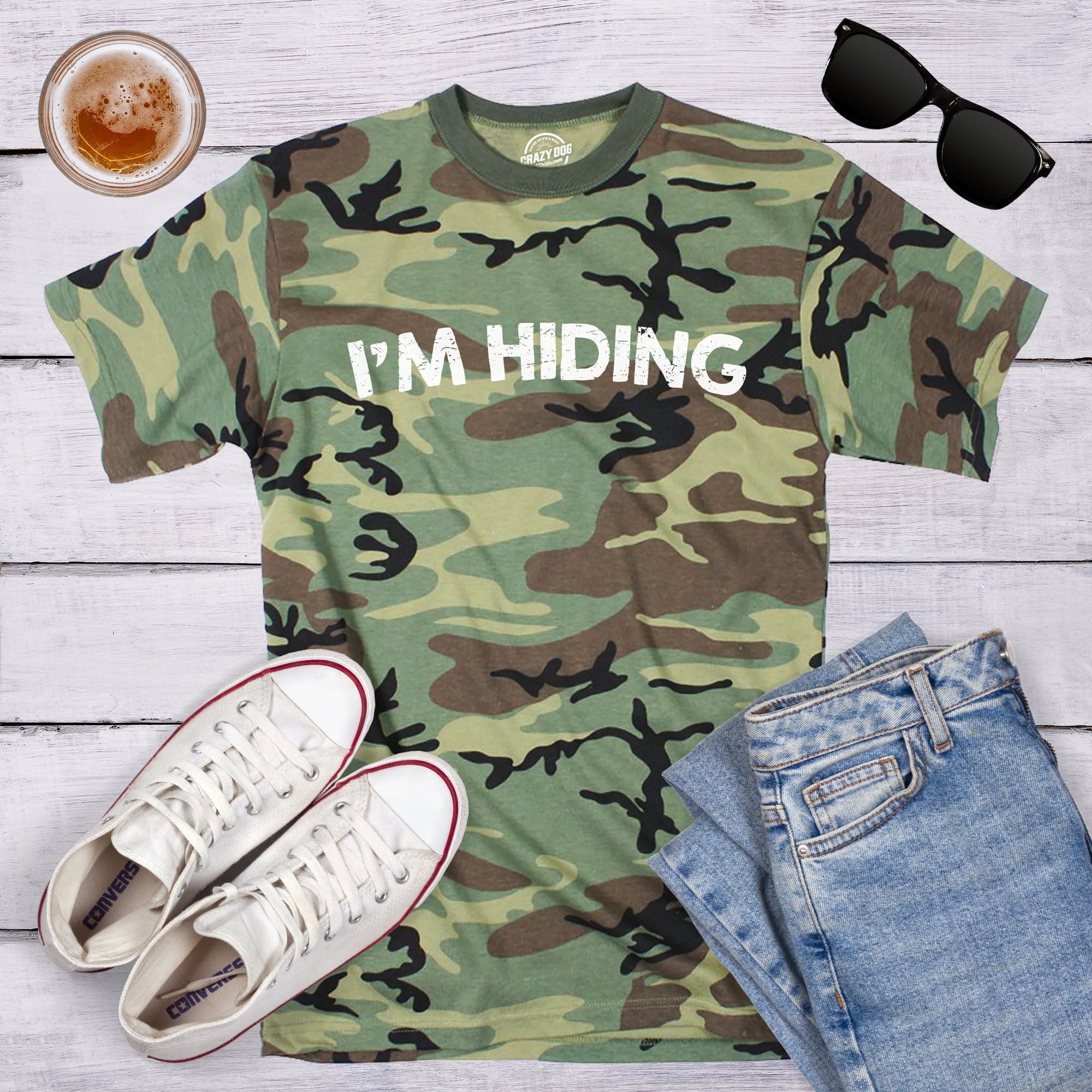 I'm Hiding Men's T Shirt
