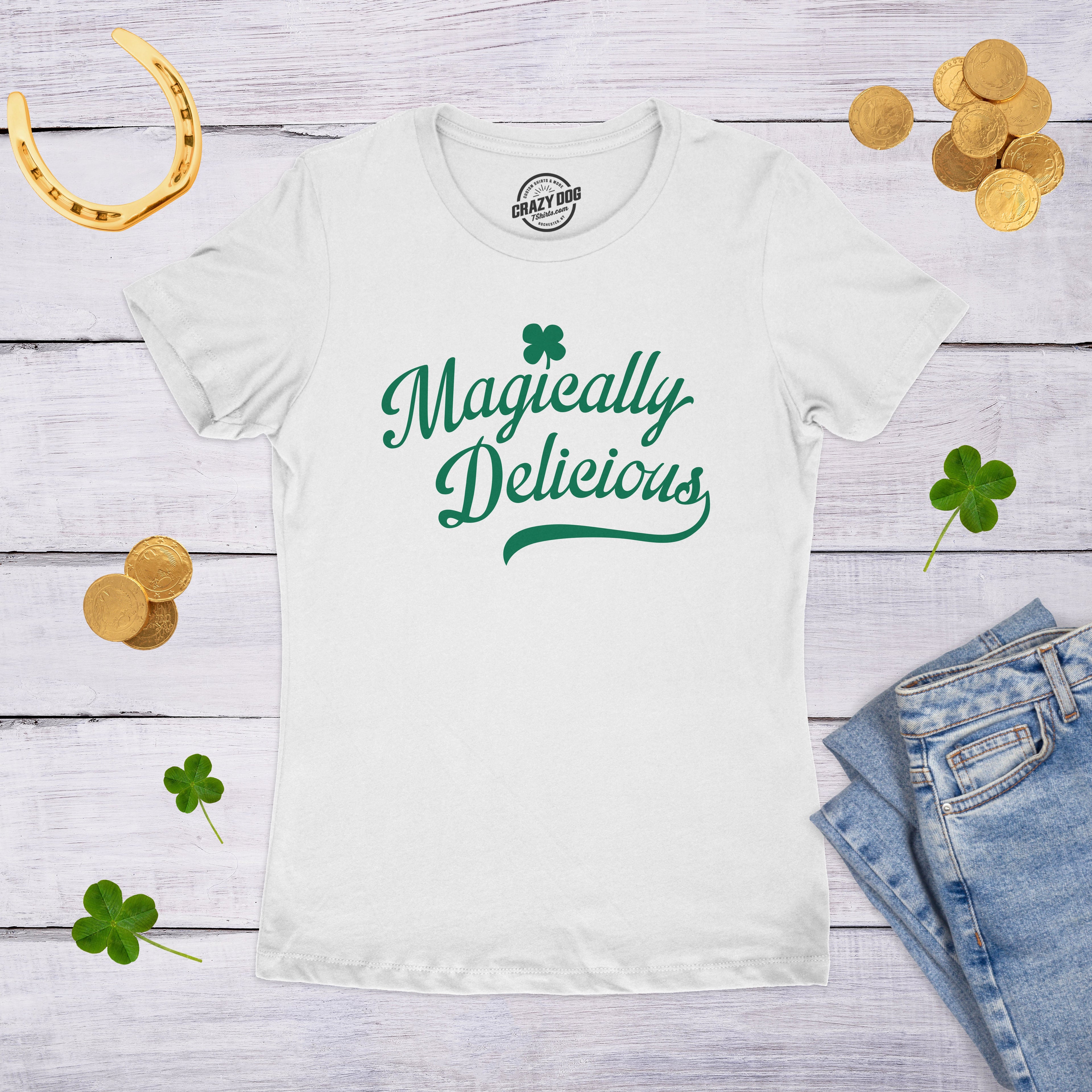 Magically Delicious White Shirt Glitter Ink Women's T Shirt