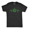 Pot Leaf Heart Beat Men's T Shirt