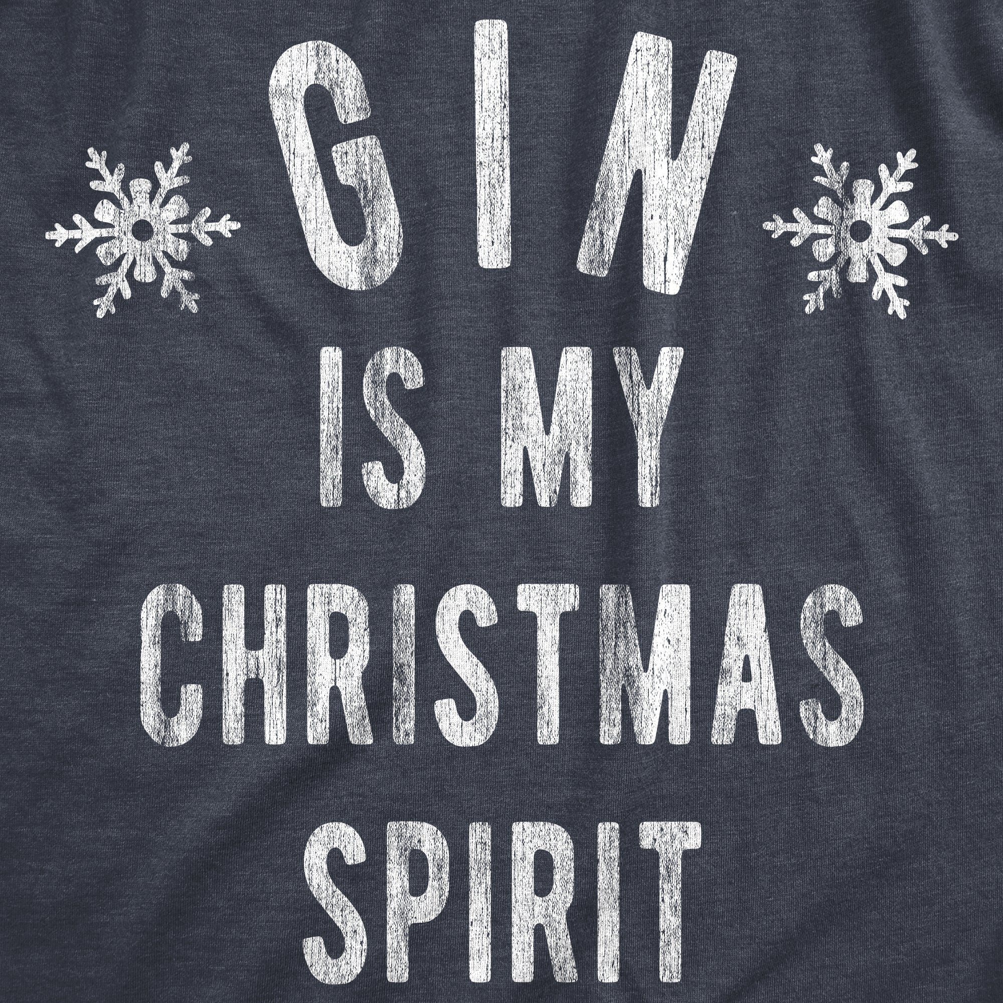Gin Is My Christmas Spirit Men's T Shirt