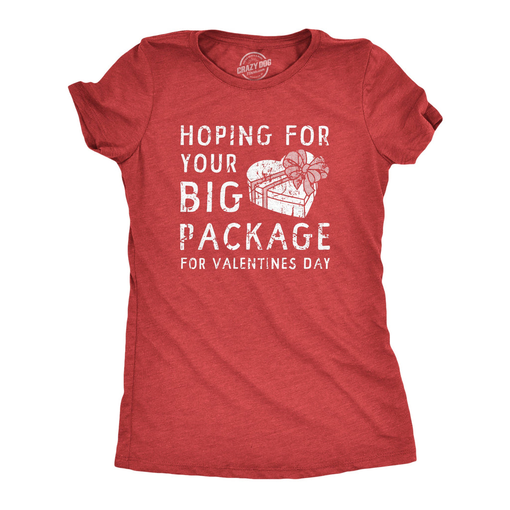 Hoping For Your Big Package For Valinetines Day Women's T Shirt