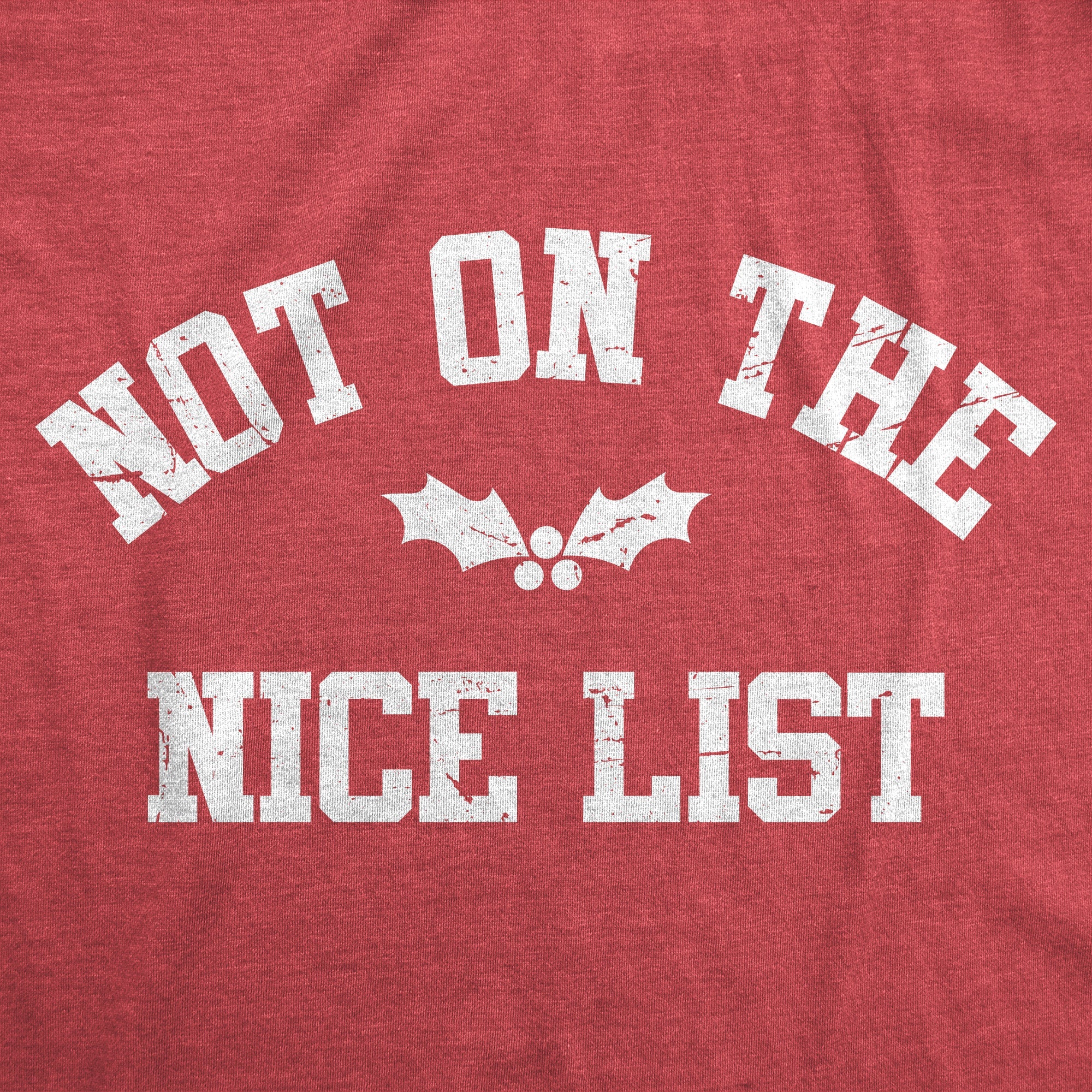 Not On The Nice List Women's T Shirt