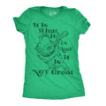 It Is What It Is And It Is Not Great Women's T Shirt