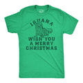 Iguana Wish You A Merry Christmas Men's T Shirt