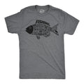 Fish Made Of Text Men's T Shirt