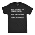 Heart Brain Alcohol Men's T Shirt