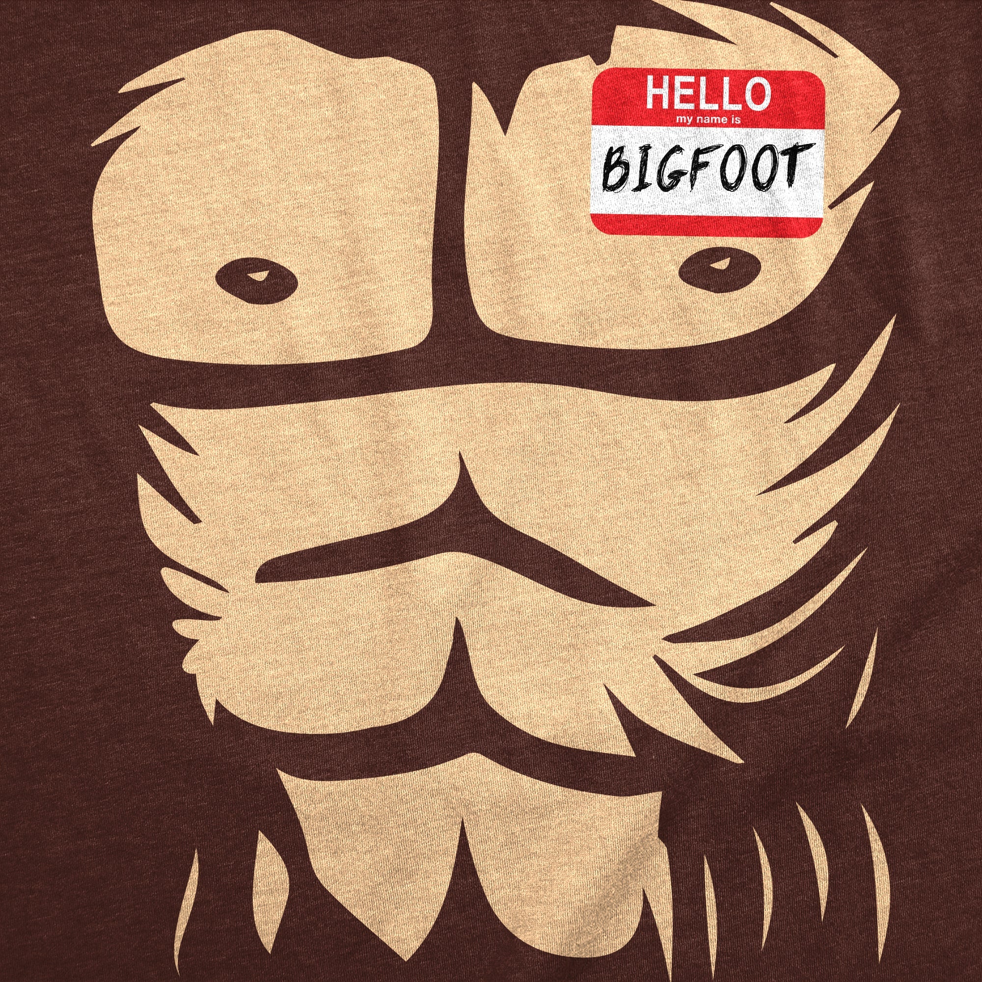 Hello My Name Is Bigfoot Men's T Shirt