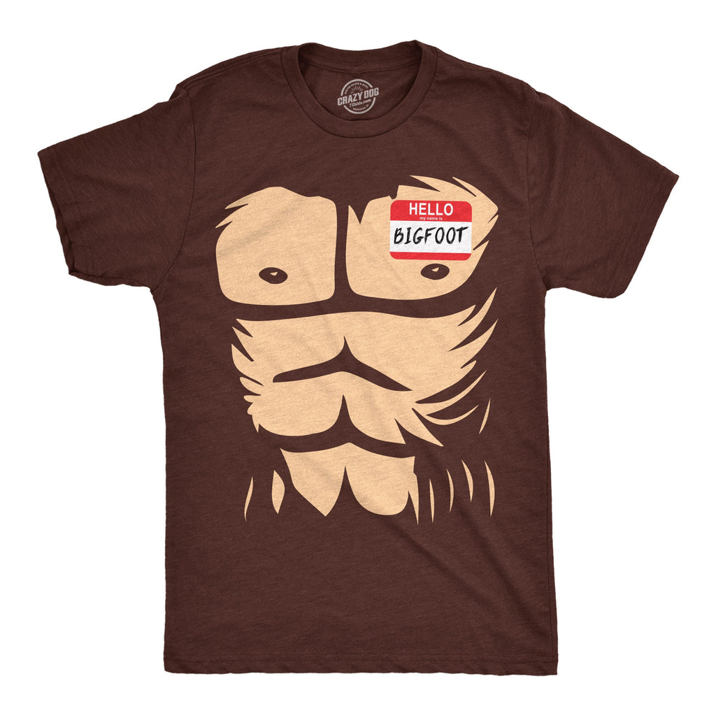 Hello My Name Is Bigfoot Men's T Shirt