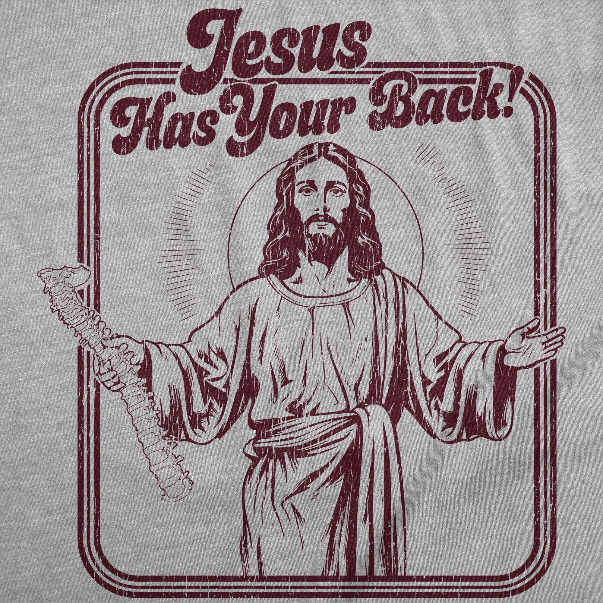 Jesus Has Your Back Men's T Shirt