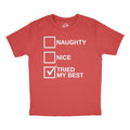 Naughty List Nice List Tried My Best Toddler T Shirt