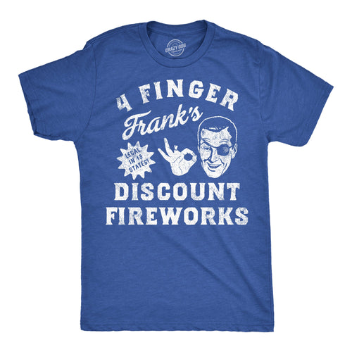 4 Finger Franks Discount Fireworks Men's T Shirt