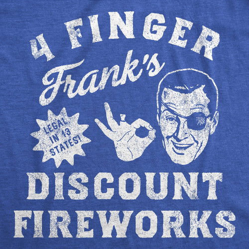 4 Finger Franks Discount Fireworks Men's T Shirt
