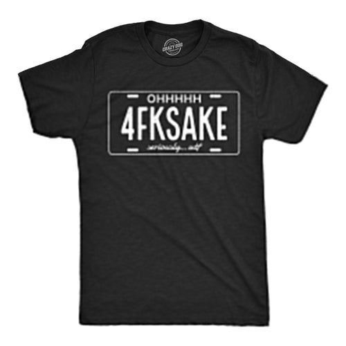 4FKSAKE License Plate Men's T Shirt