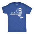 American Flag New York State Men's T Shirt