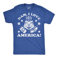 Dam I Love America Men's T Shirt