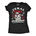 Feral Girl Christmas Women's T Shirt