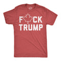 Fuck Trump Canadian Maple Leaf Men's T Shirt