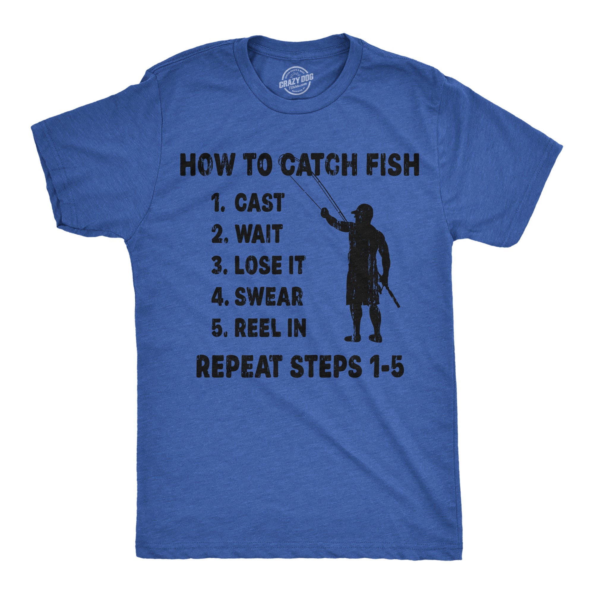 How To Catch Fish Checklist Men's T Shirt