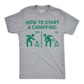 How To Start A Campfire Men's T Shirt