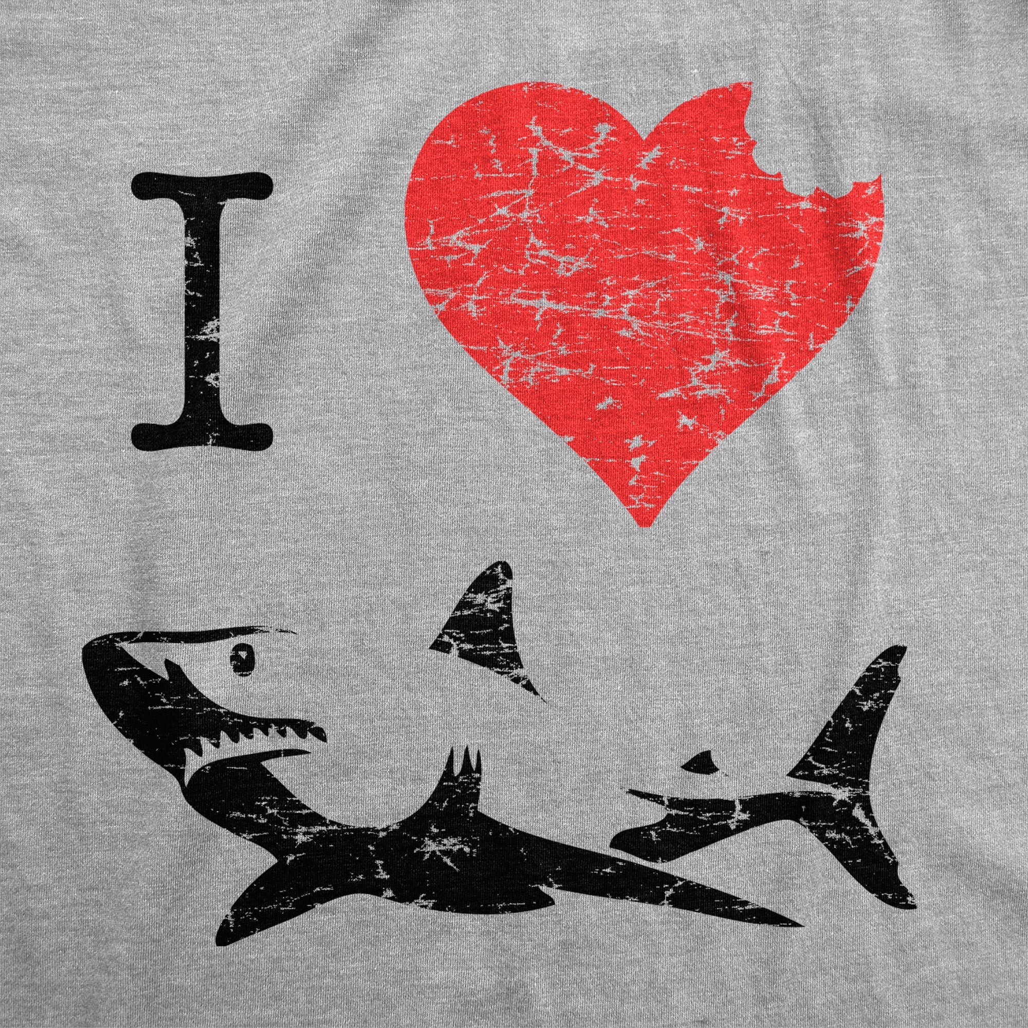 I Love Sharks Youth T Shirt