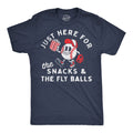 Just Here For The Snacks And The Fly Balls Men's T Shirt
