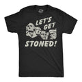 Lets Get Stoned Mount Rushmore Men's T Shirt