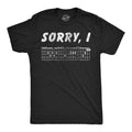 Sorry I D G A F Guitar Chords Men's T Shirt