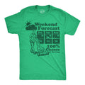 Weekend Forecast 100% Chance Of Mowing Men's T Shirt