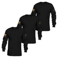 Basic Long Sleeve Black 3-Pack