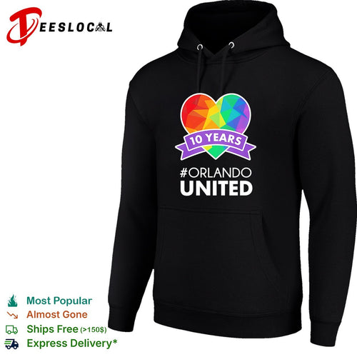 10 Years Orlando United Heart Rainbow Support shirt