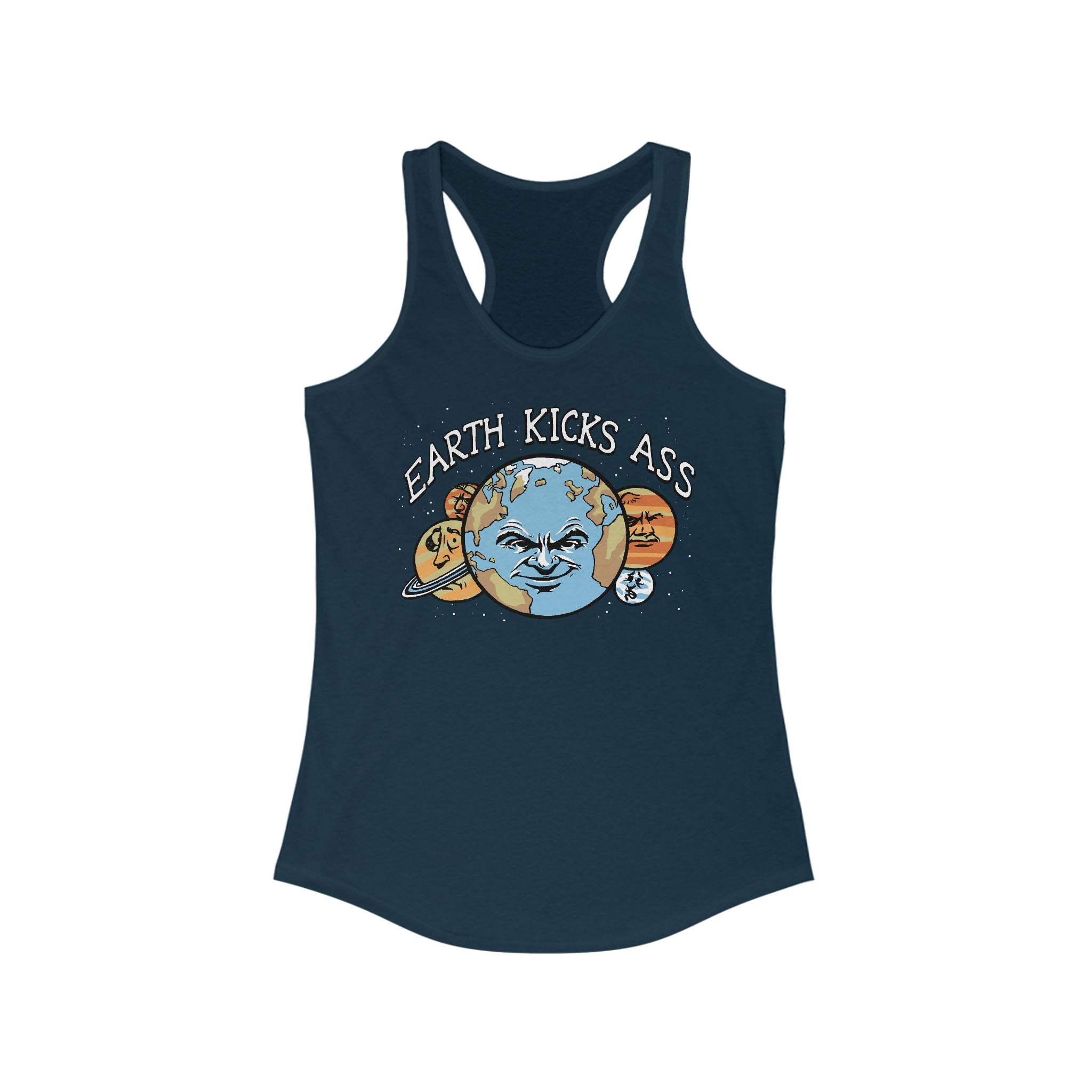 Earth Kicks Ass - Women's Racerback Tank