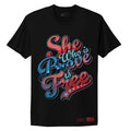 Women's Brave Is Free Boyfriend Fit T-Shirt - Black