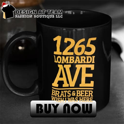 1265 Lombardi ave brats beer wish I was here shirt