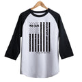 Mea Culpa 8645 Black and White Raglan Jersey