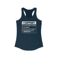 I Support A Climate's Right To Choose - Women’s Racerback Tank